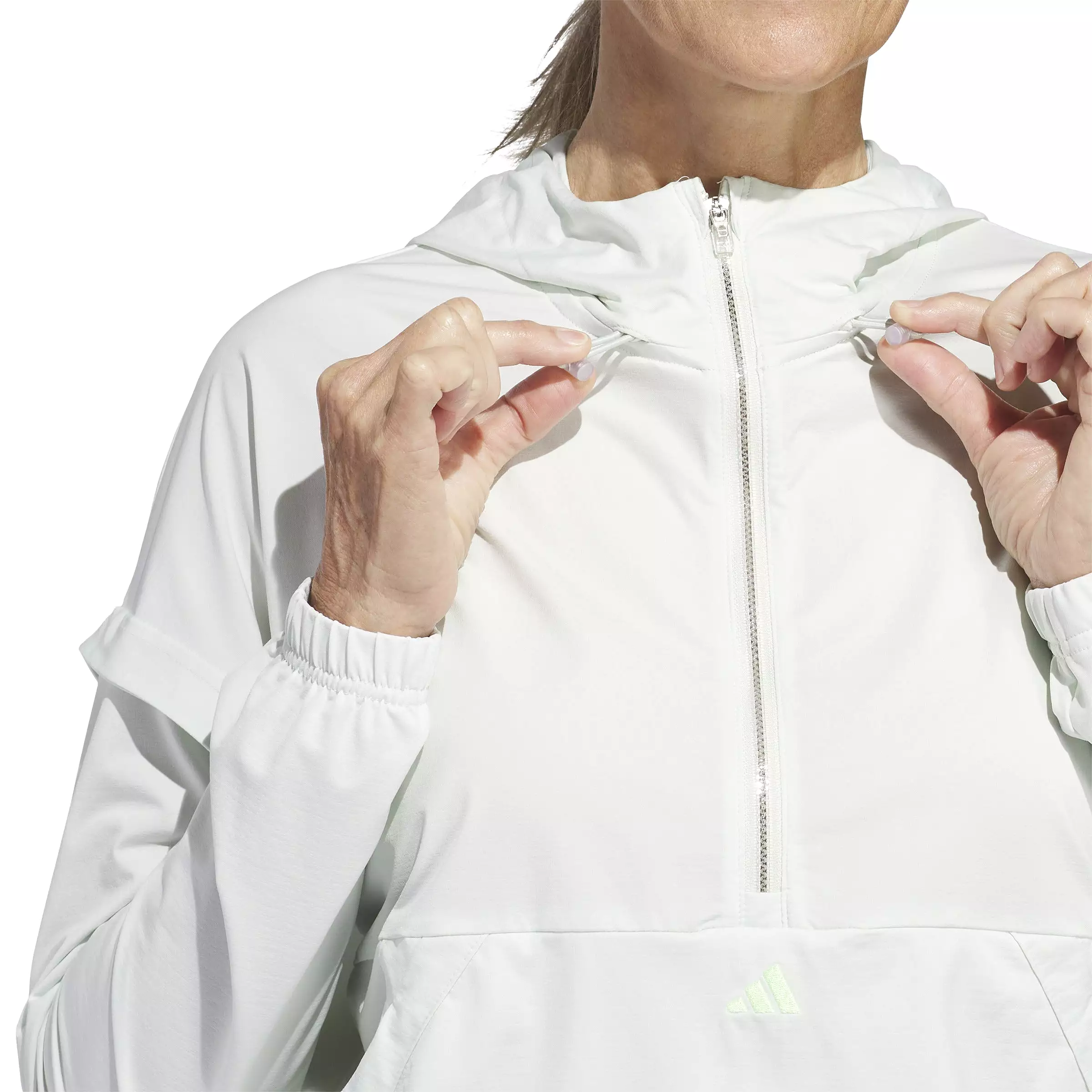 adidas Women's Ultimate365 TWISTKNIT Hoodie - Crystal Jade SS24