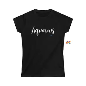 Aquarius Women's Softstyle Short Sleeve T-Shirt