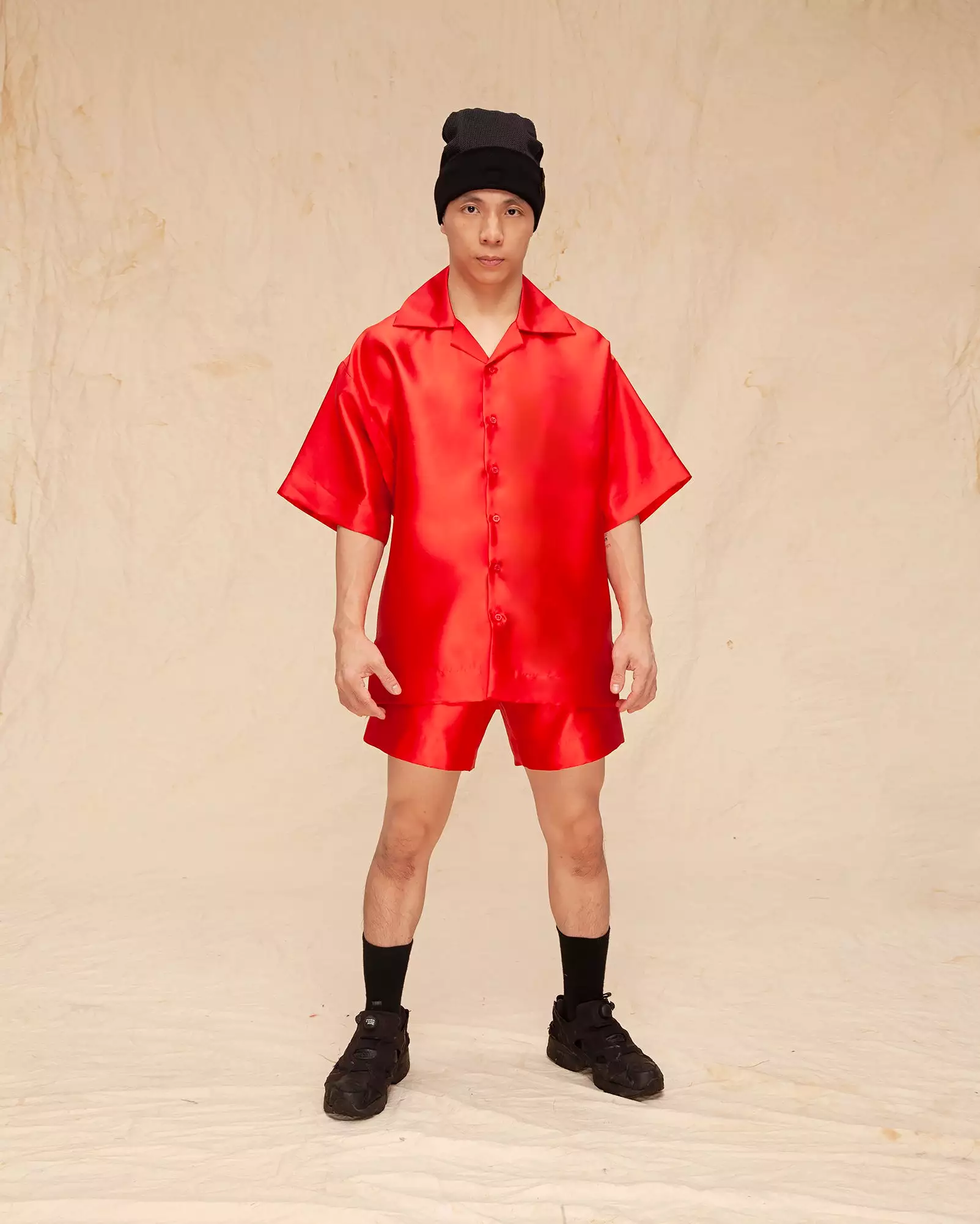 Baju Pantai Taffeta (Red)