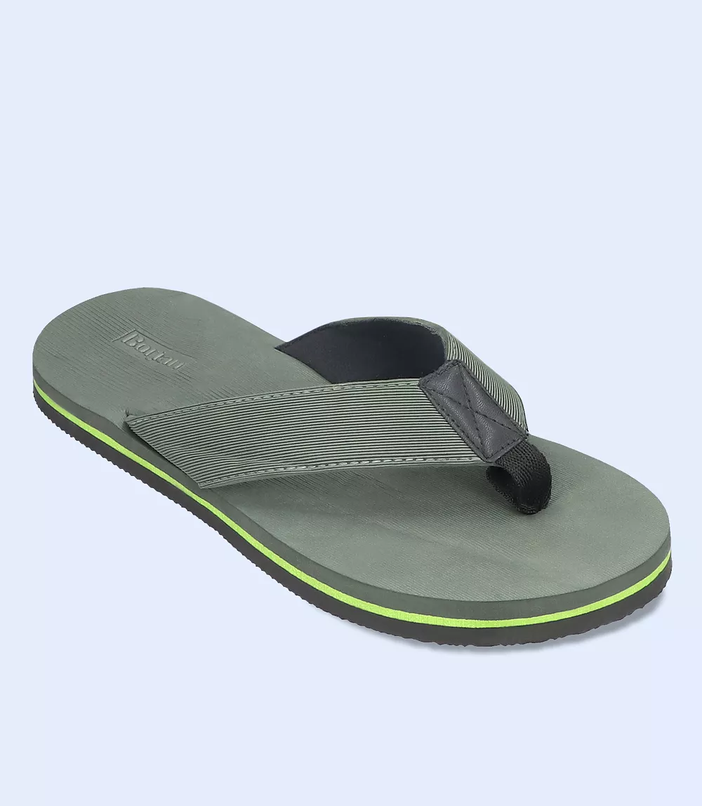 BM5567-GREEN-Men Flipflop