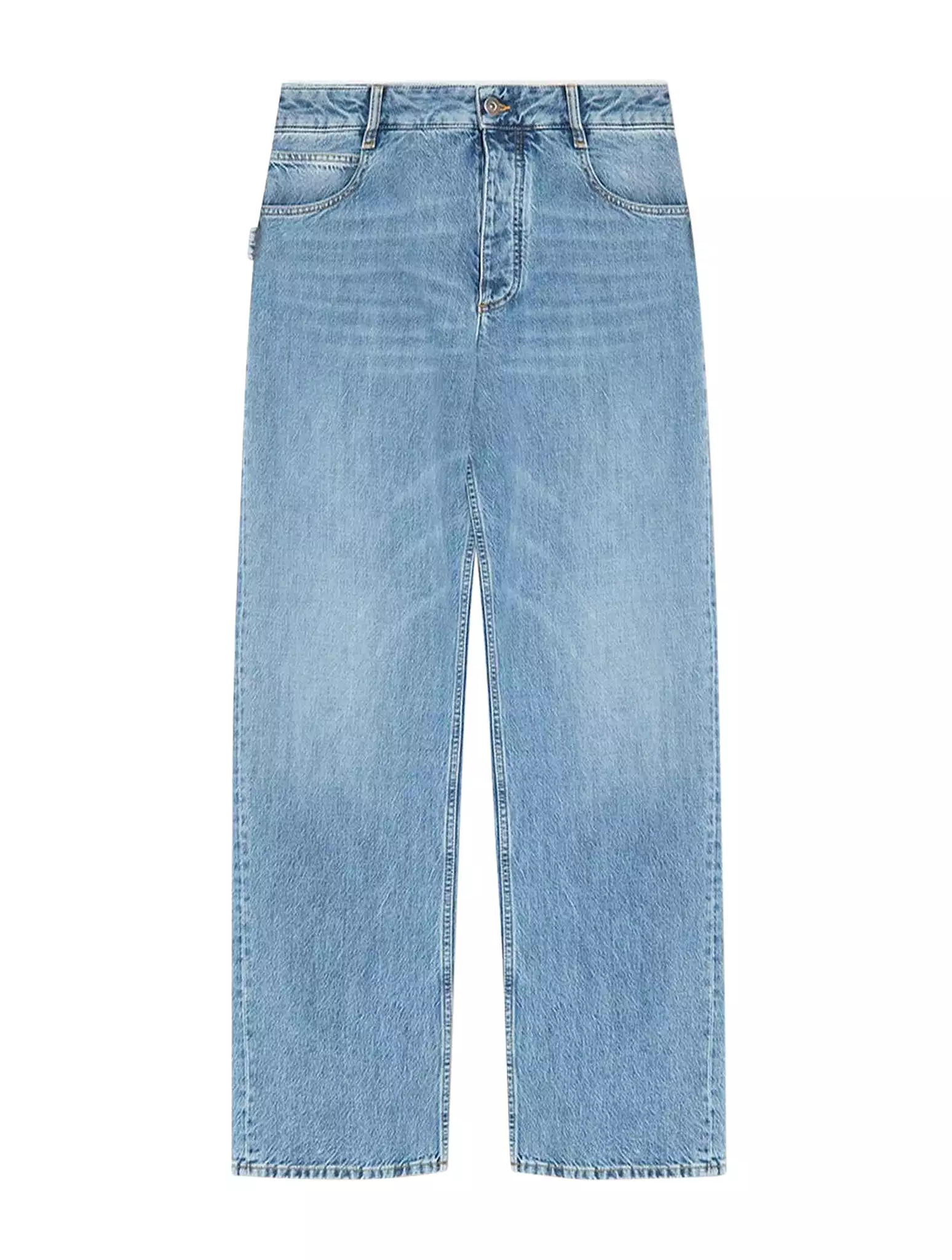 Bottega veneta women`s blue denim jeans