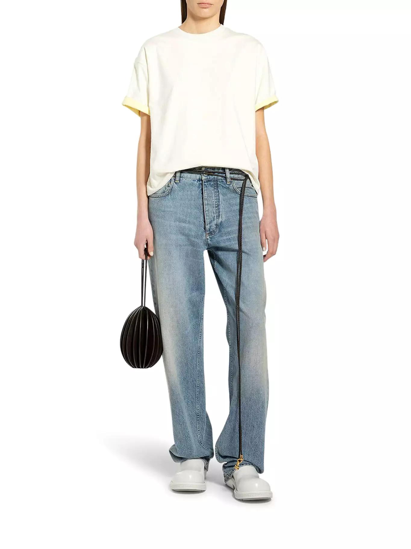 Bottega veneta women`s blue denim jeans