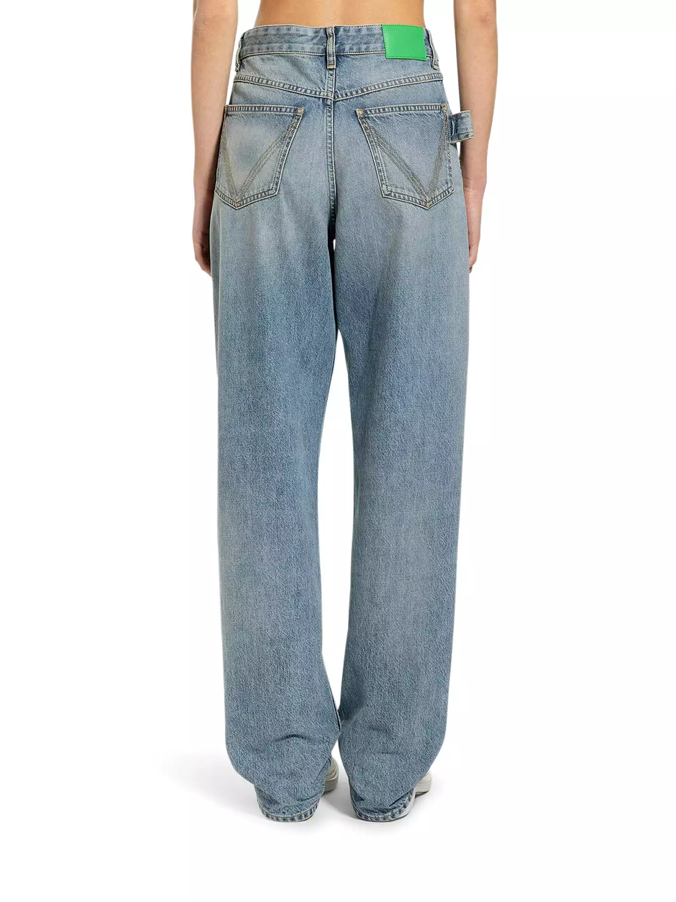 Bottega veneta women`s blue denim jeans