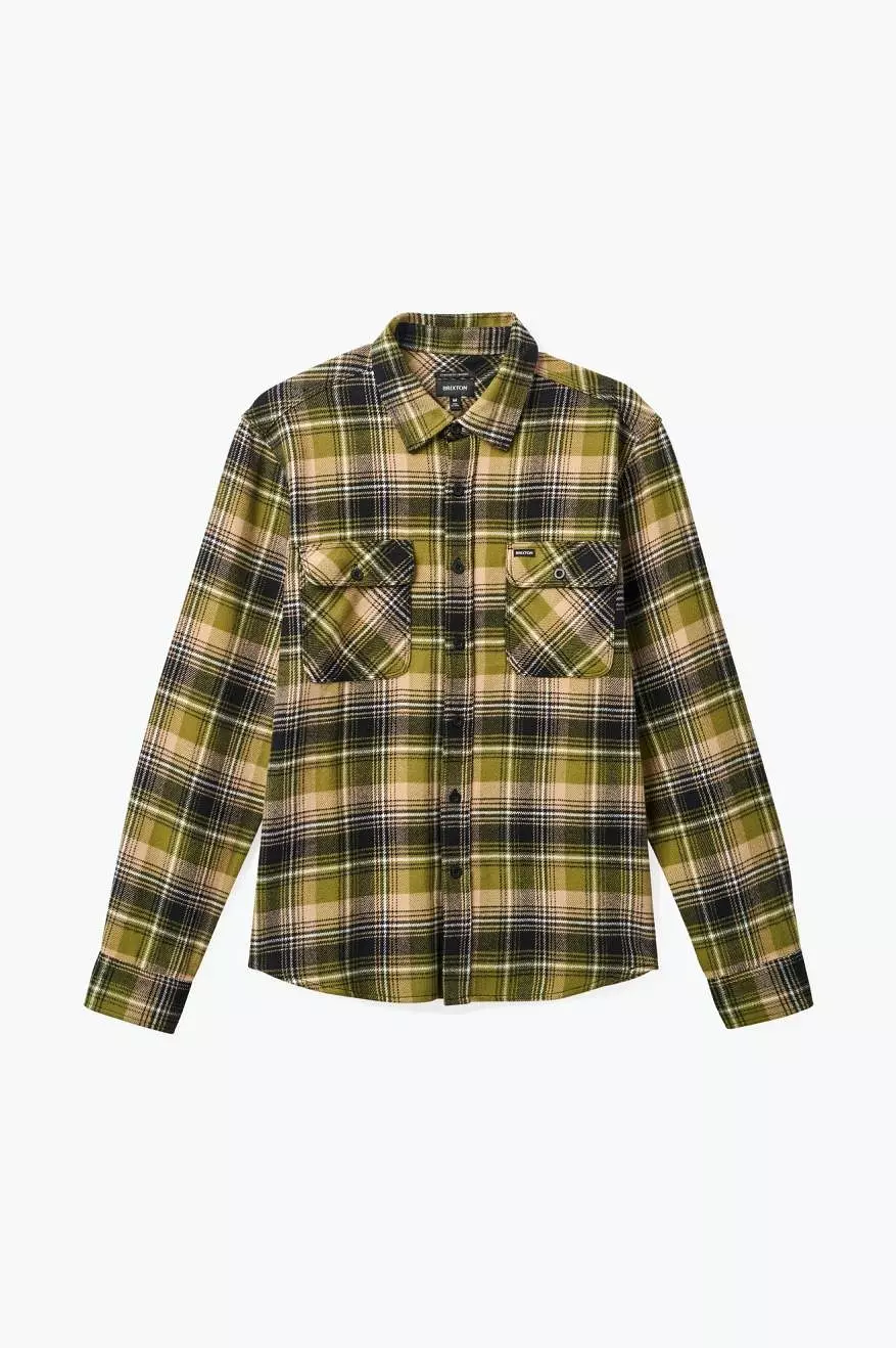 Bowery Flannel - Green Kelp/Sand/Black