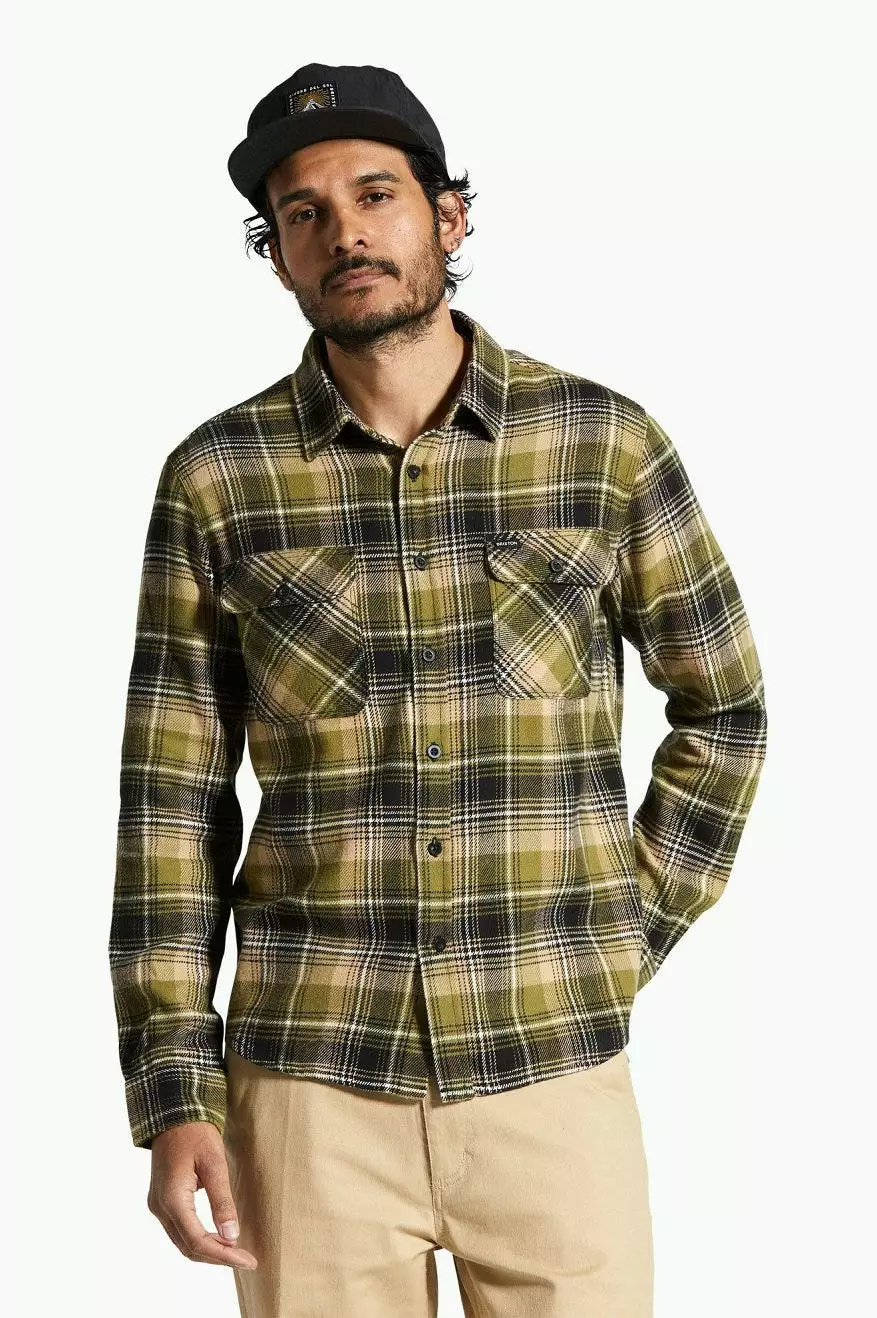 Bowery Flannel - Green Kelp/Sand/Black