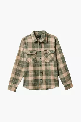 Bowery Stretch Water Resistant Flannel - Trekking Green/Oatmilk