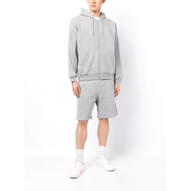 BOXER PRINT HOODIE GREY