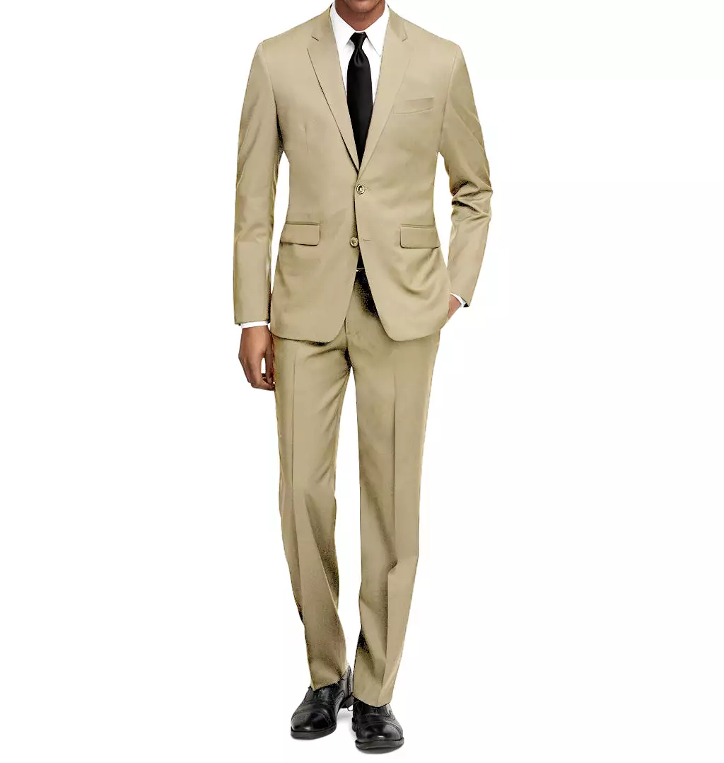 Braveman Men's Formal Two Piece 2-Piece Slim Fit Cut Suit Set