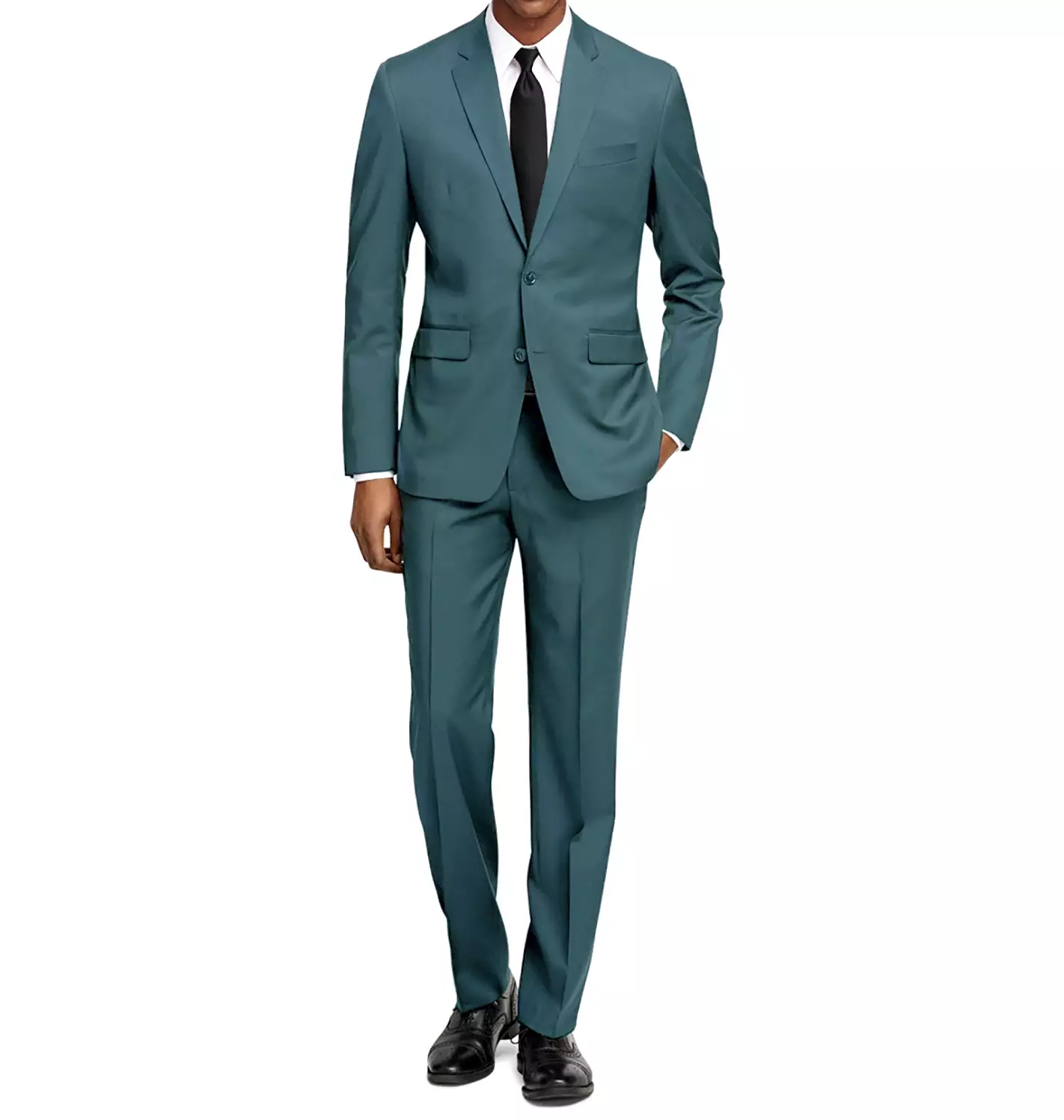 Braveman Men's Formal Two Piece 2-Piece Slim Fit Cut Suit Set