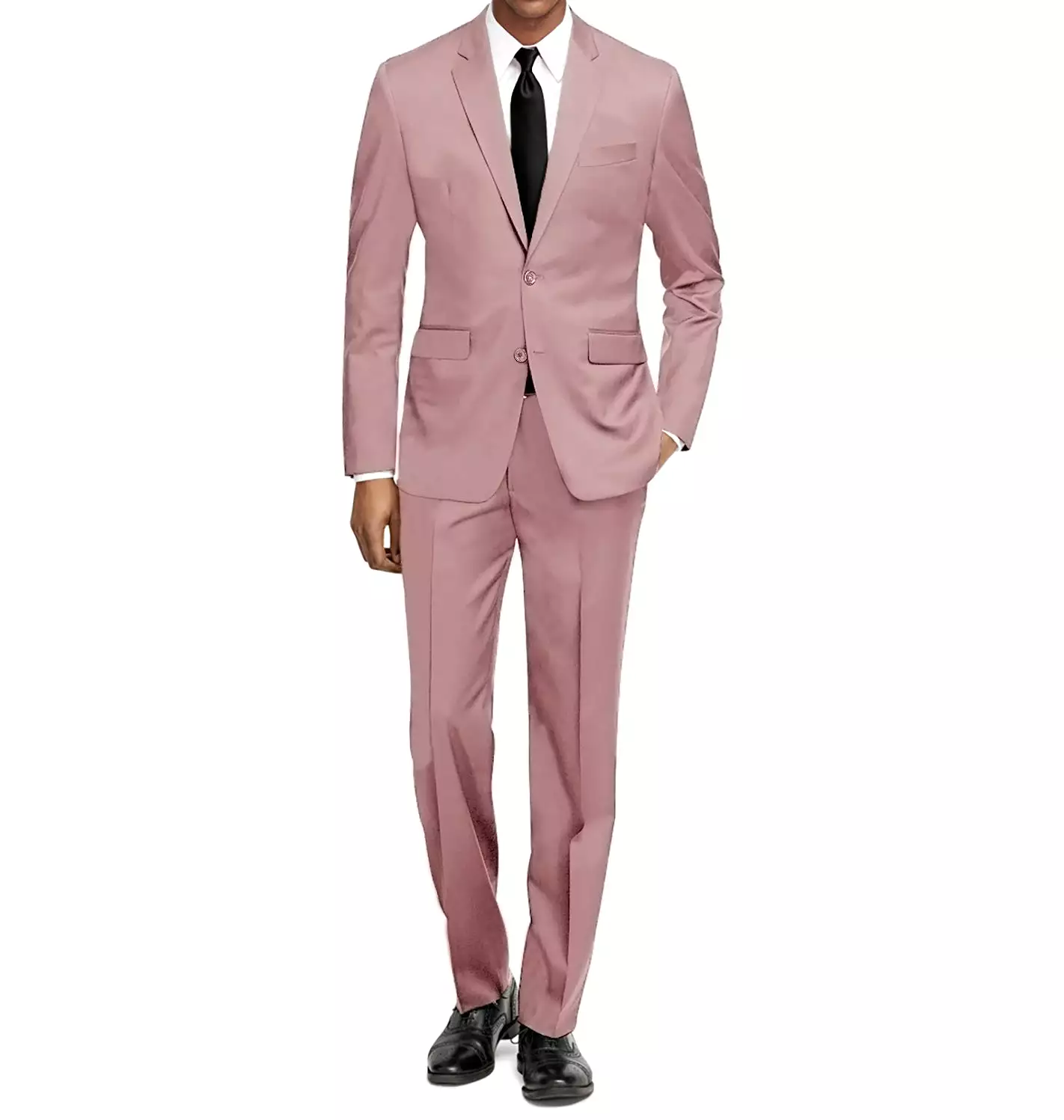 Braveman Men's Formal Two Piece 2-Piece Slim Fit Cut Suit Set