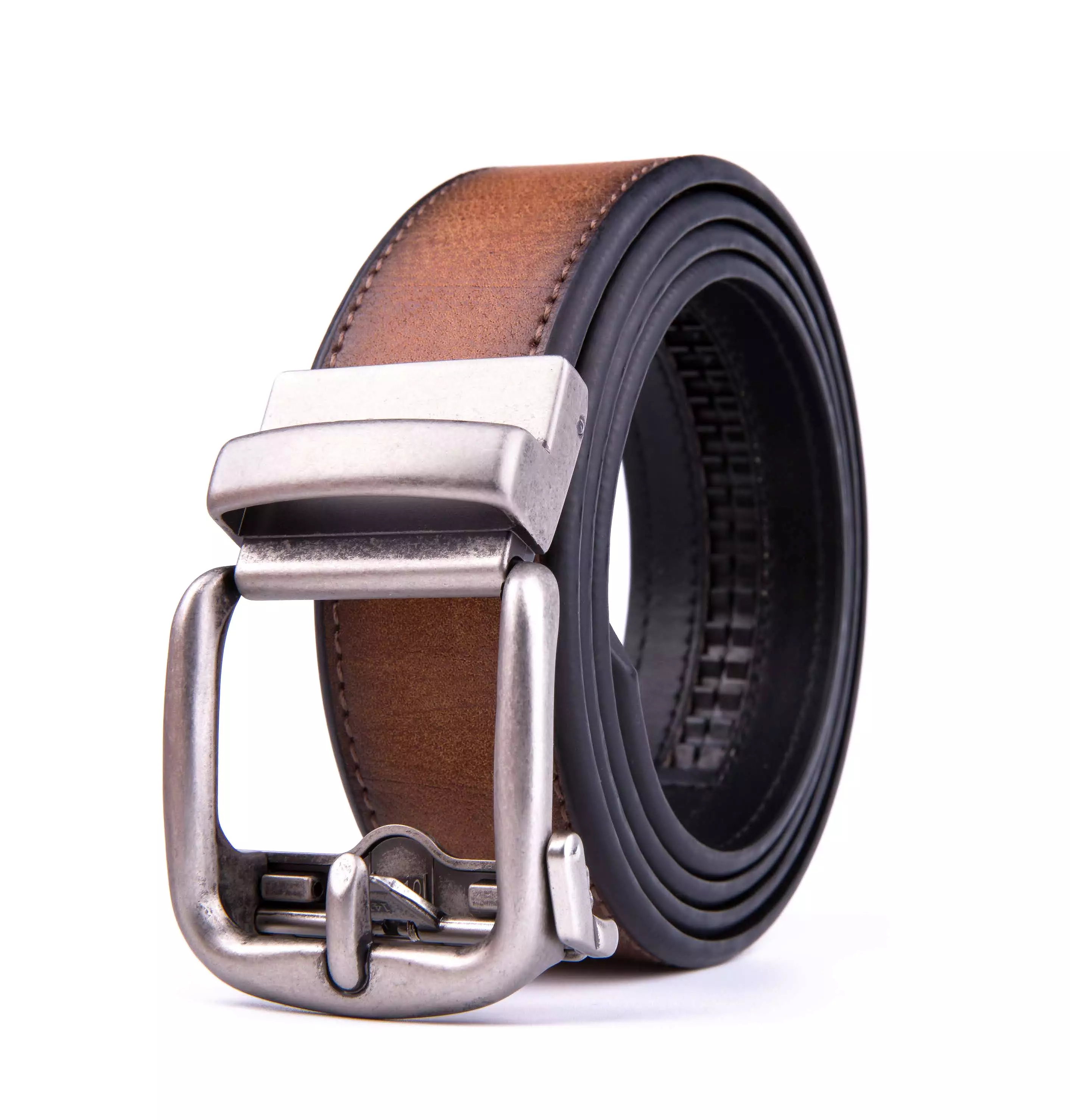 Braveman Men's Leather Rachet Casual Belt