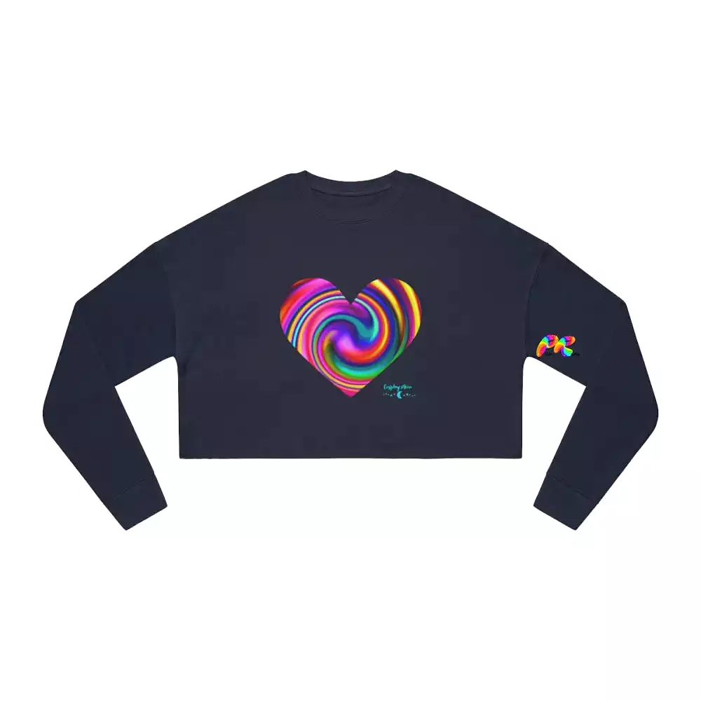 Bright Heart Women's Cropped Sweatshirt