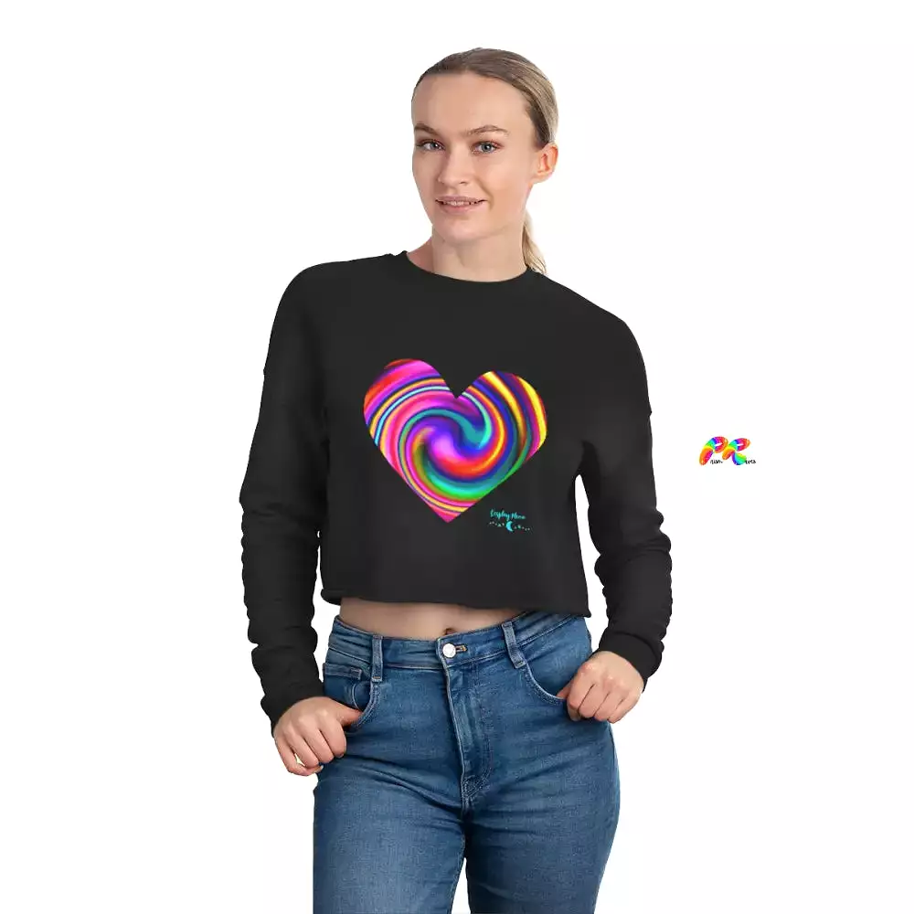 Bright Heart Women's Cropped Sweatshirt