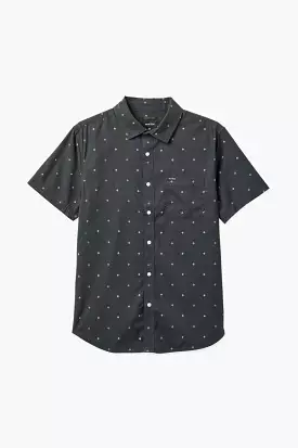 Charter Print S/S Shirt - Washed Black Pyramid