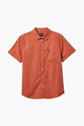 Charter Print S/S Woven Shirt - Terracotta Pyramid