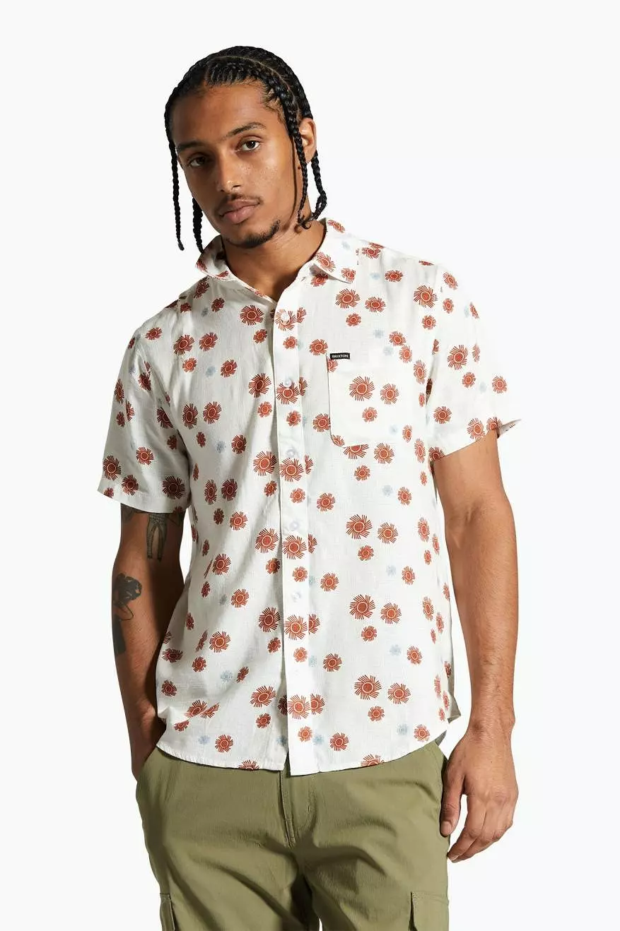 Charter Slub S/S Woven Shirt - Off White Sol