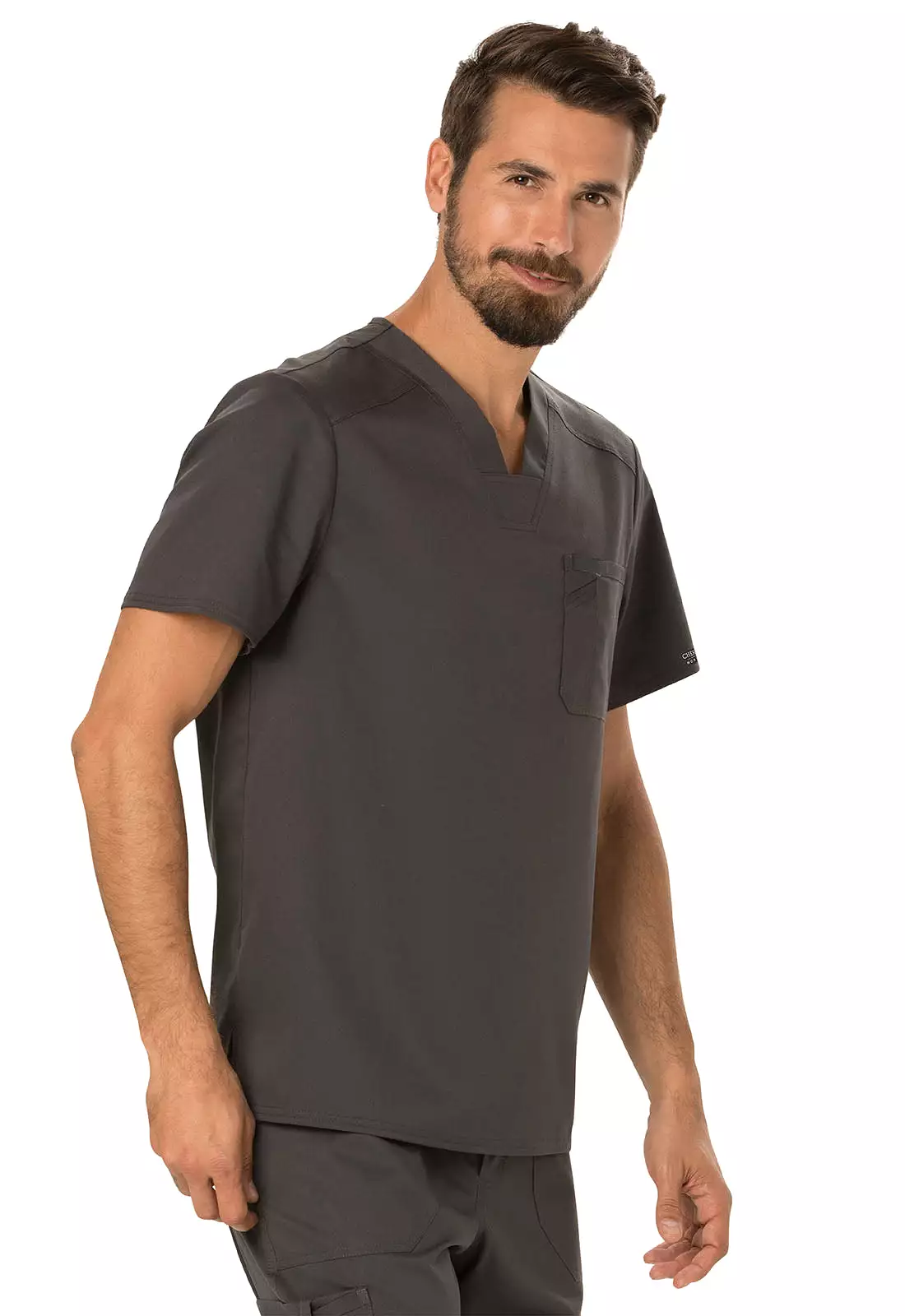 Cherokee Revolution WW690 Men's 1 Pocket V-neck Top