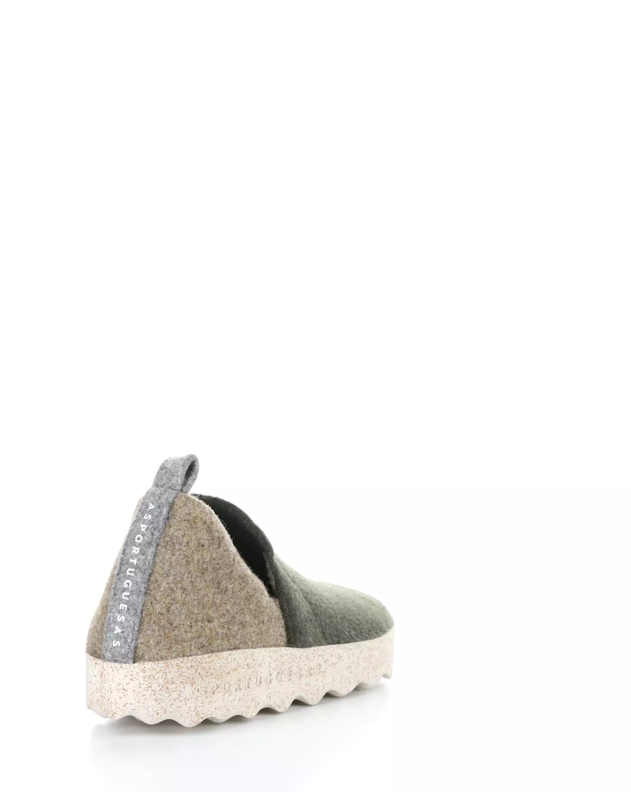 CITY089ASPM 006 MILITARY GREEN/TAUPE Round Toe Shoes