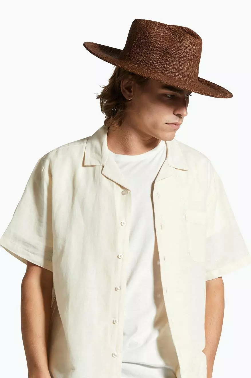 Cohen Cowboy Straw Hat - Dark Earth