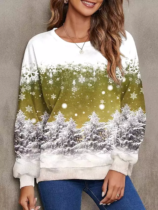 Cozy Christmas Graphic Streetwear Women's Sweatshirt