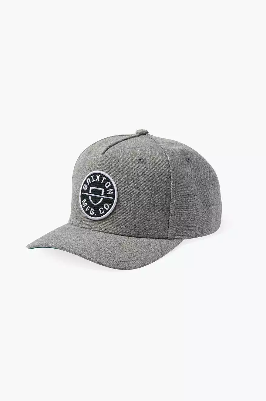 Crest MP Snapback - Dark Heather Grey/Kelly Green