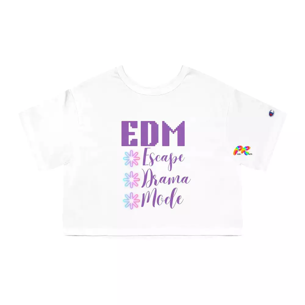 EDM Vibes Unleashed: Champion Cropped Shirt