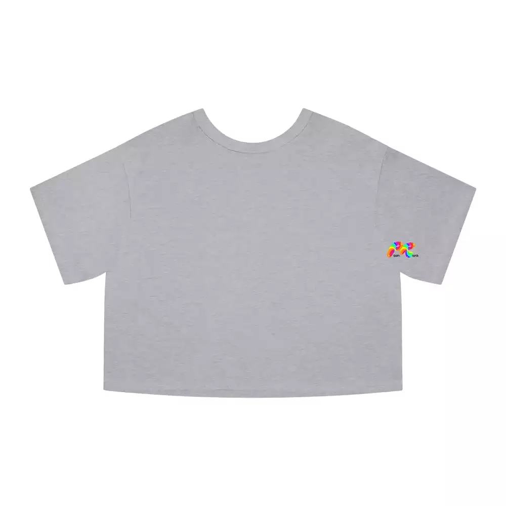 EDM Vibes Unleashed: Champion Cropped Shirt