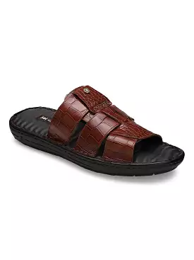 Ezok Men Croco Leather Oscar Sandal 2301