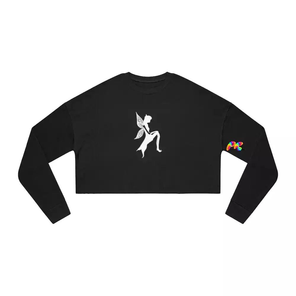 Fairy Silhouette Women's Cropped Sweatshirt