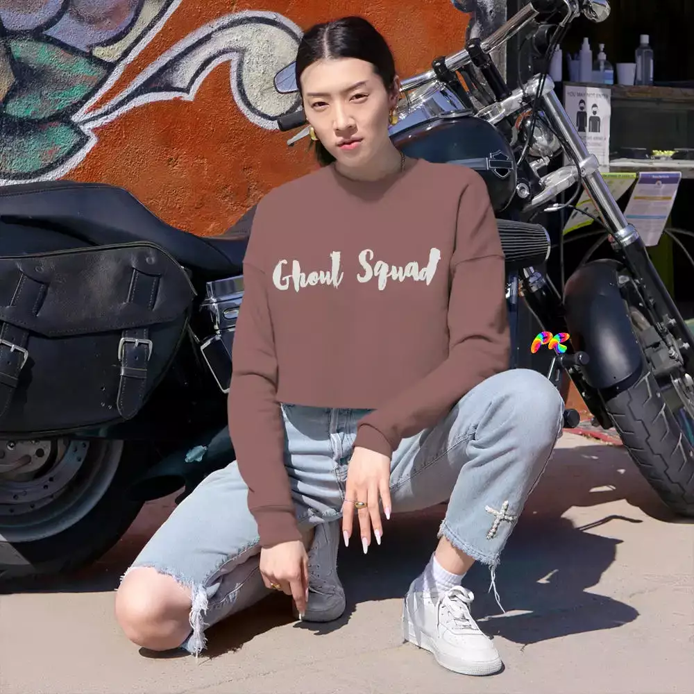 Ghoul Squad Cropped Sweatshirt