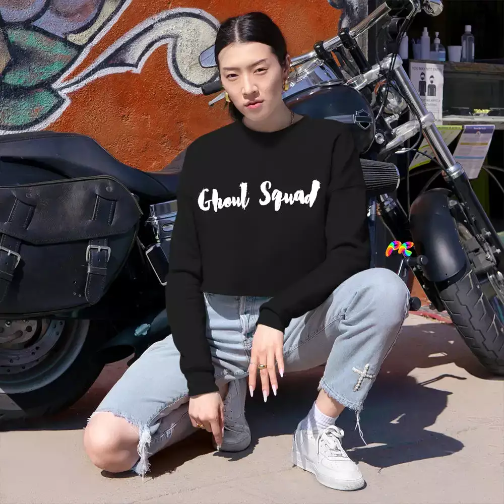 Ghoul Squad Cropped Sweatshirt