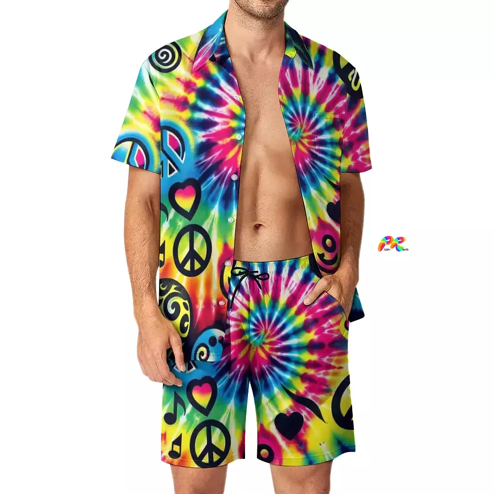 Happy Vibes Men's Rave Two-Piece Outfit