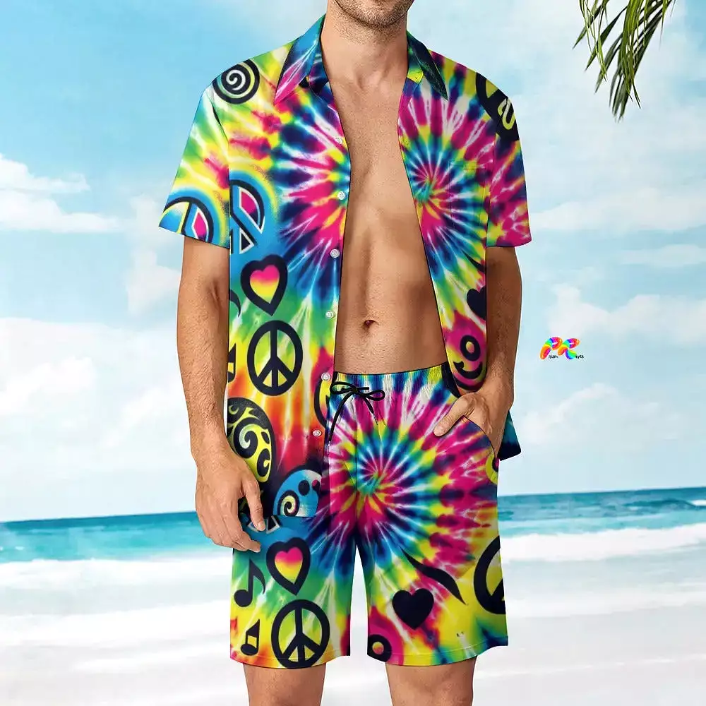 Happy Vibes Men's Rave Two-Piece Outfit