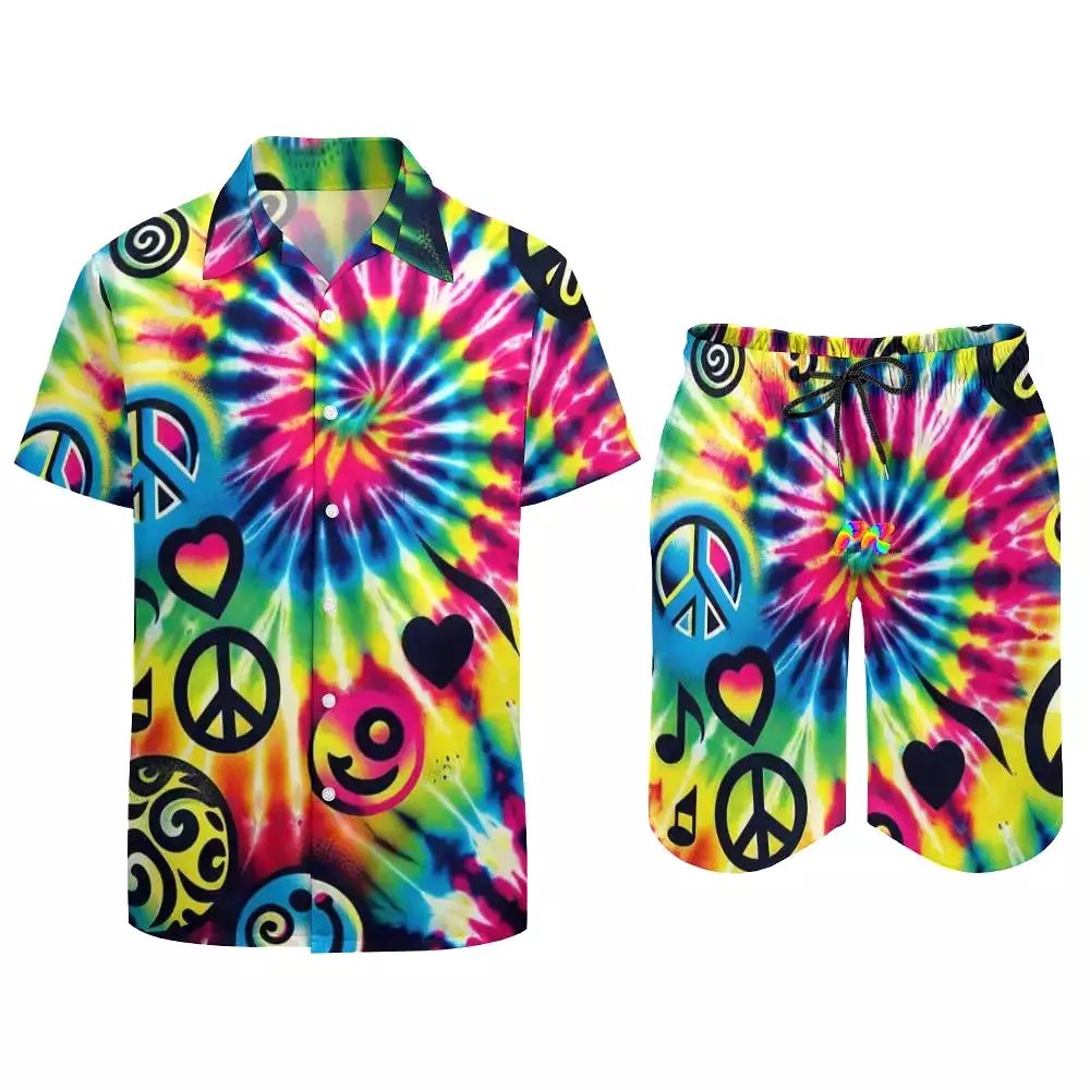 Happy Vibes Men's Rave Two-Piece Outfit