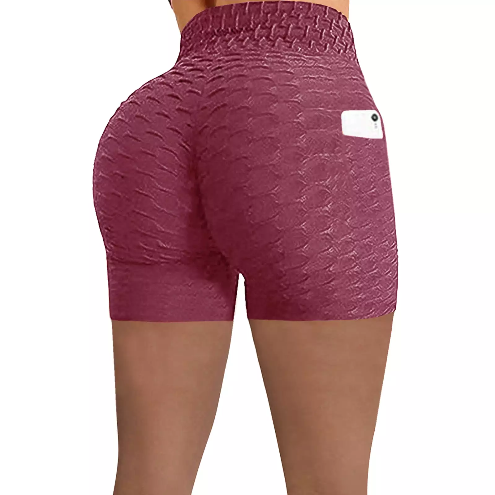 Haute Edition Women's Side Pocket Booty Lift Yoga Active Workout Bike Short