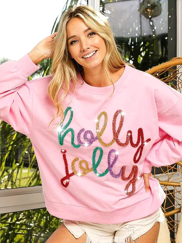 Holly Print Women Sweatshirt