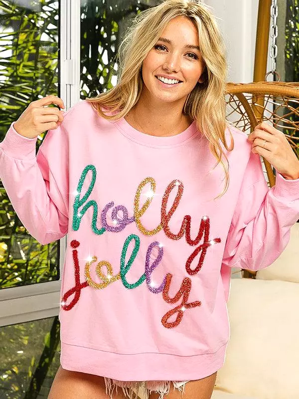 Holly Print Women Sweatshirt