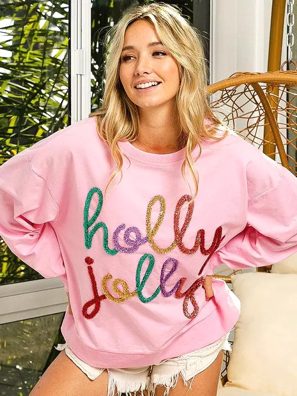 Holly Print Women Sweatshirt