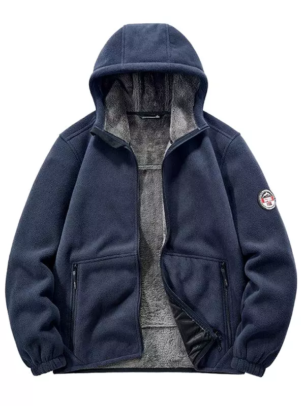 Hooded Winter Men Fleece Jacket