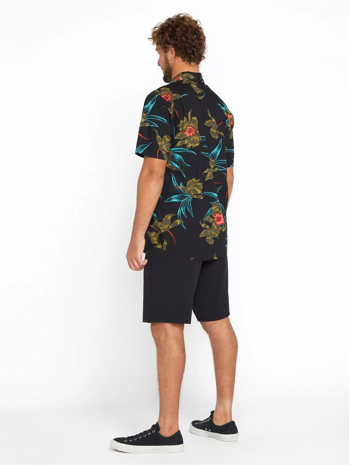 Island Time Short Sleeve Shirt - Black Combo