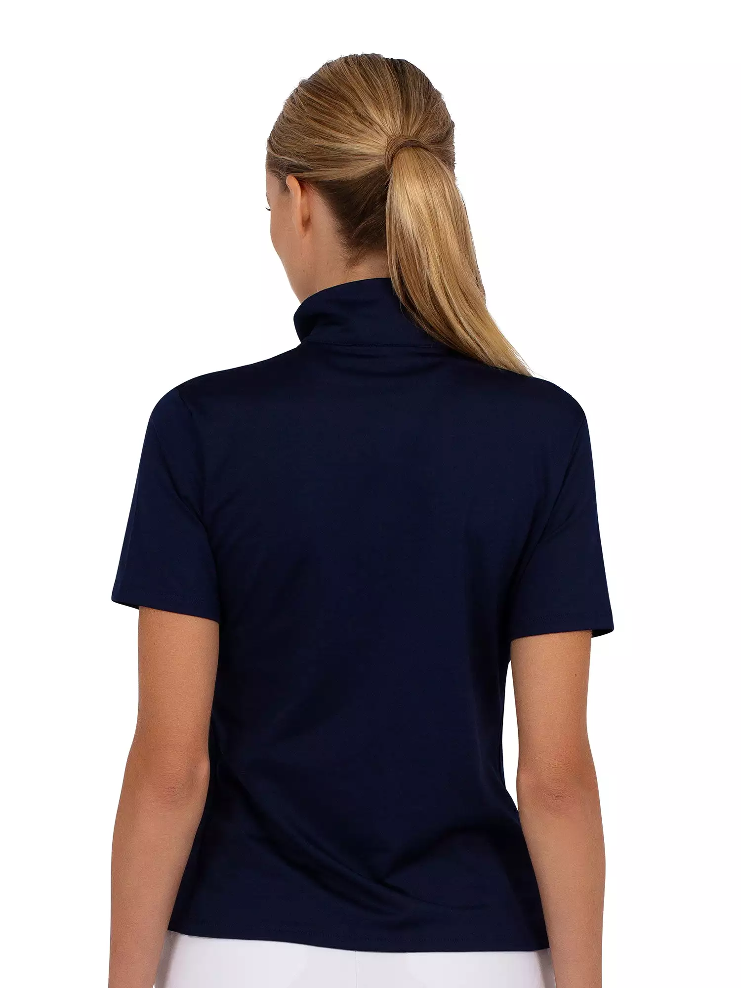 Ivy Golf Performance Short Sleeve Quarter Zip - Ink