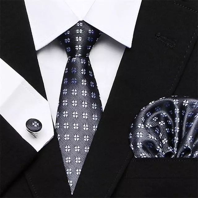 Jacquard Woven Necktie Set