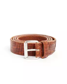 Leather Belt in Cognac