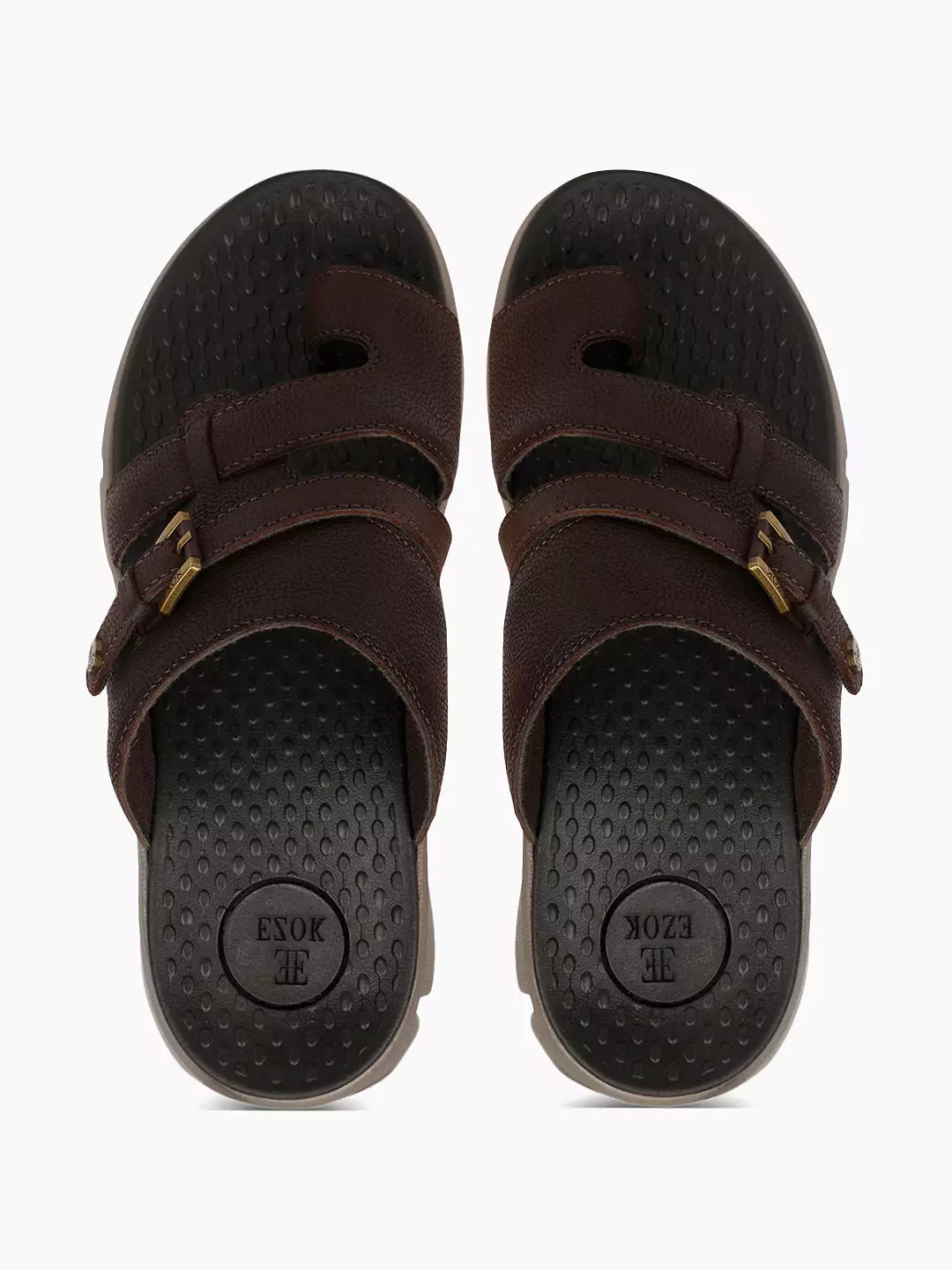 Leather sandal for men (brown)