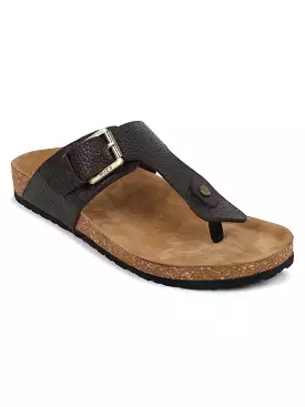 Leather sandal for men (Brown)