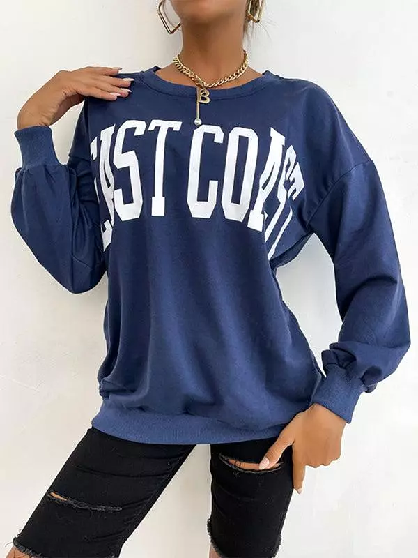 Letter Print Women Sweatshirt