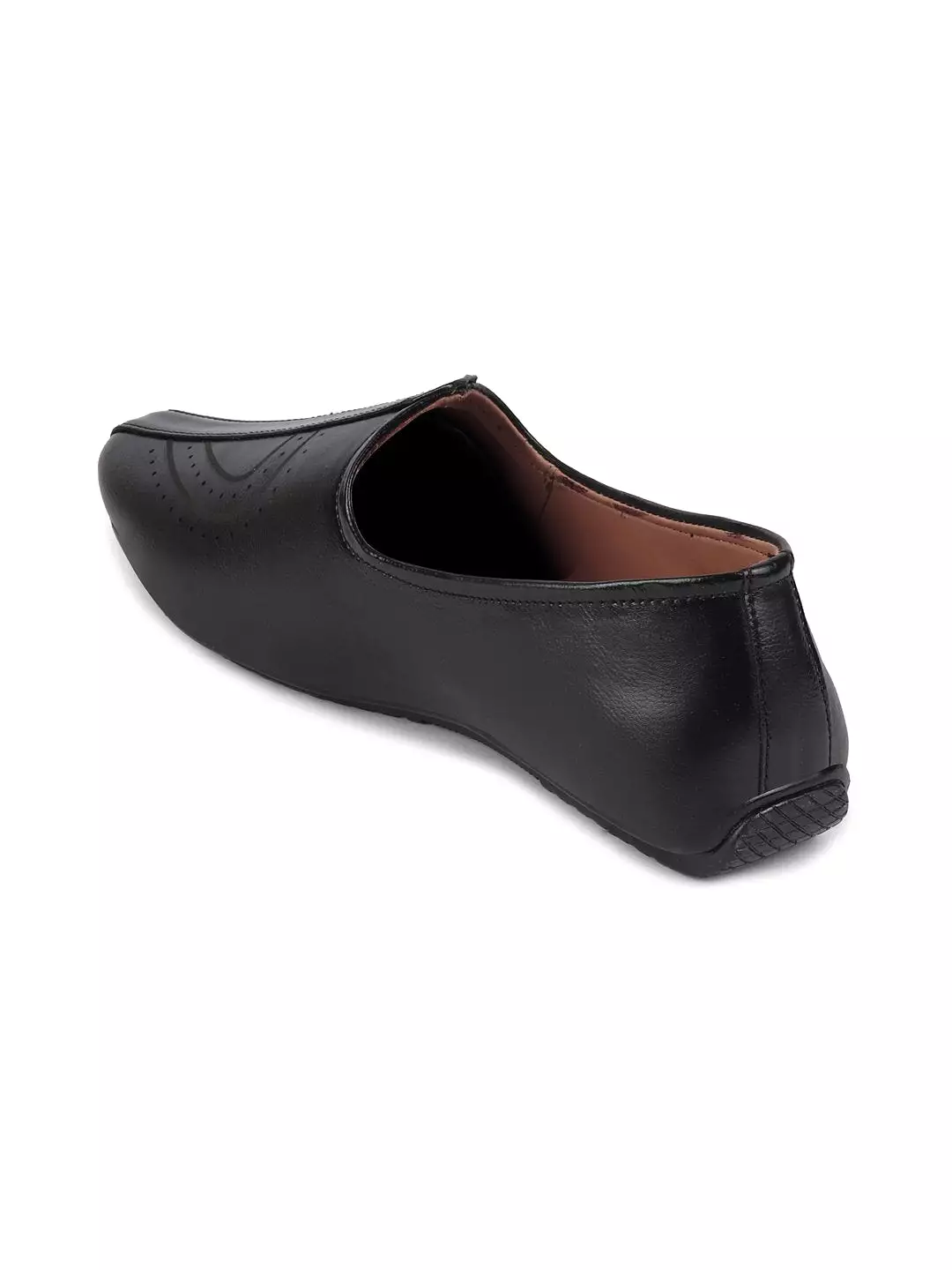 Men Black Ethnic Slip-On Fashion Style Jutis & Mojaris