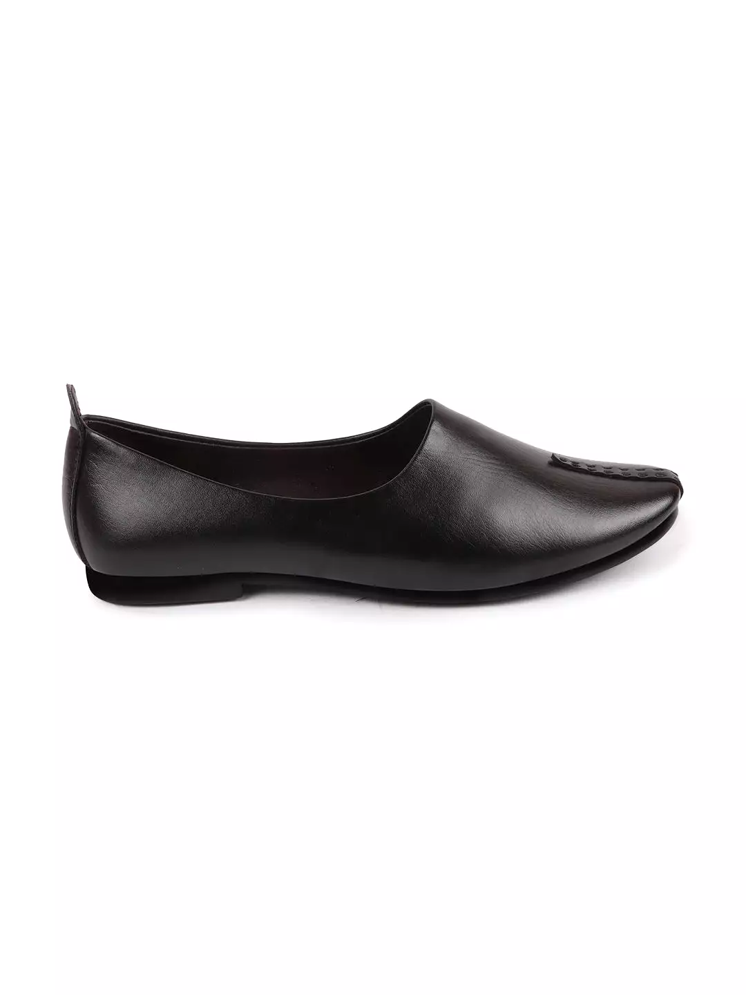 Men Black Wedding Party Evening Occasion Ethnic Slip On Juttis and Mojaris