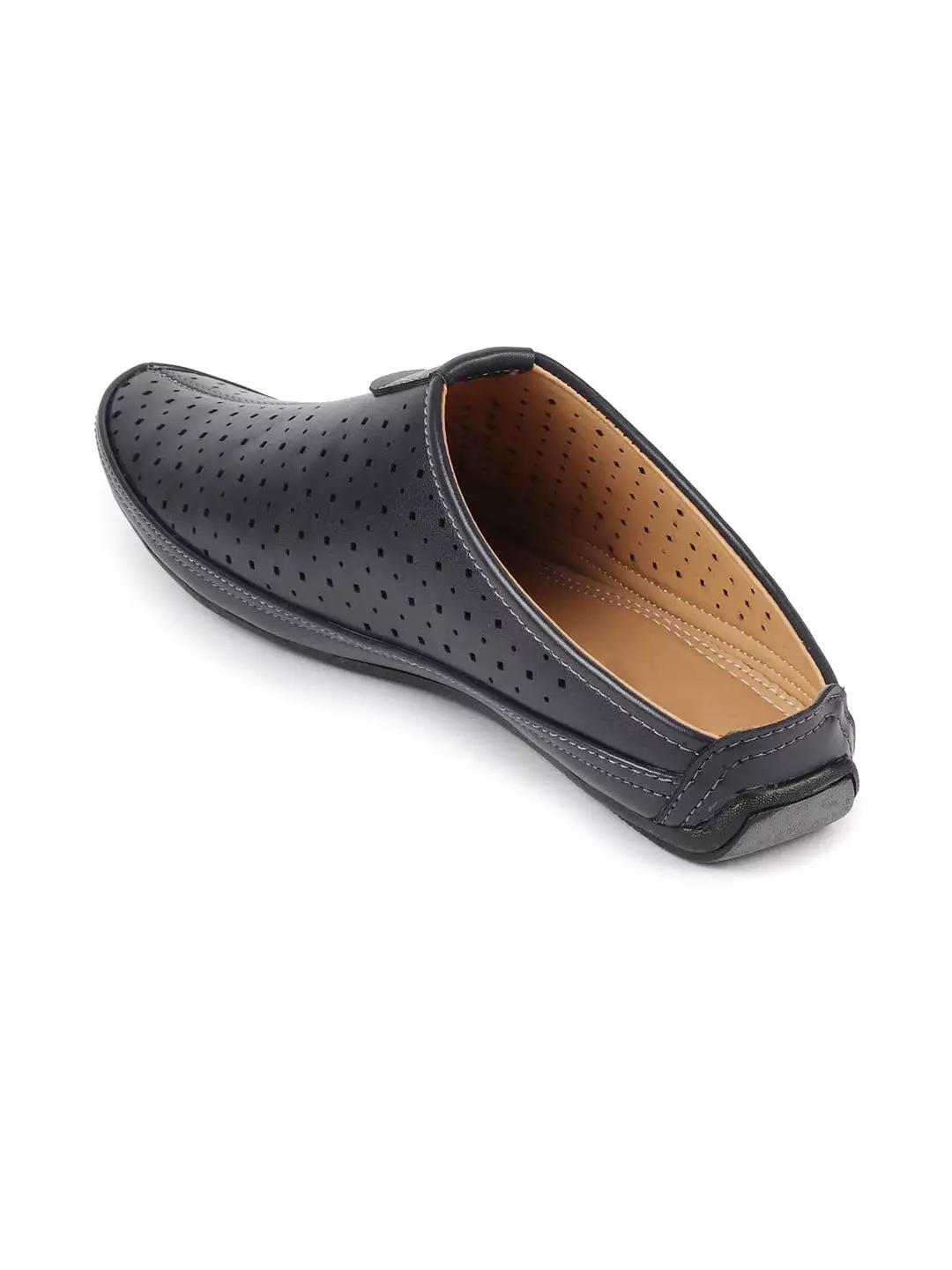 Men Blue Ethnic Slip-On Juttis