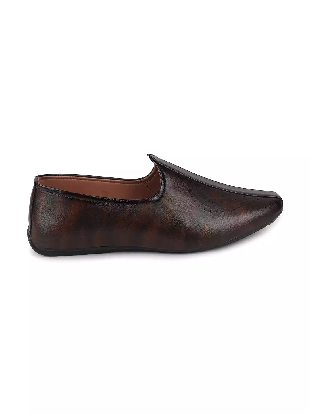 Men Brown Ethnic Slip-On Fashion Style Jutis & Mojaris